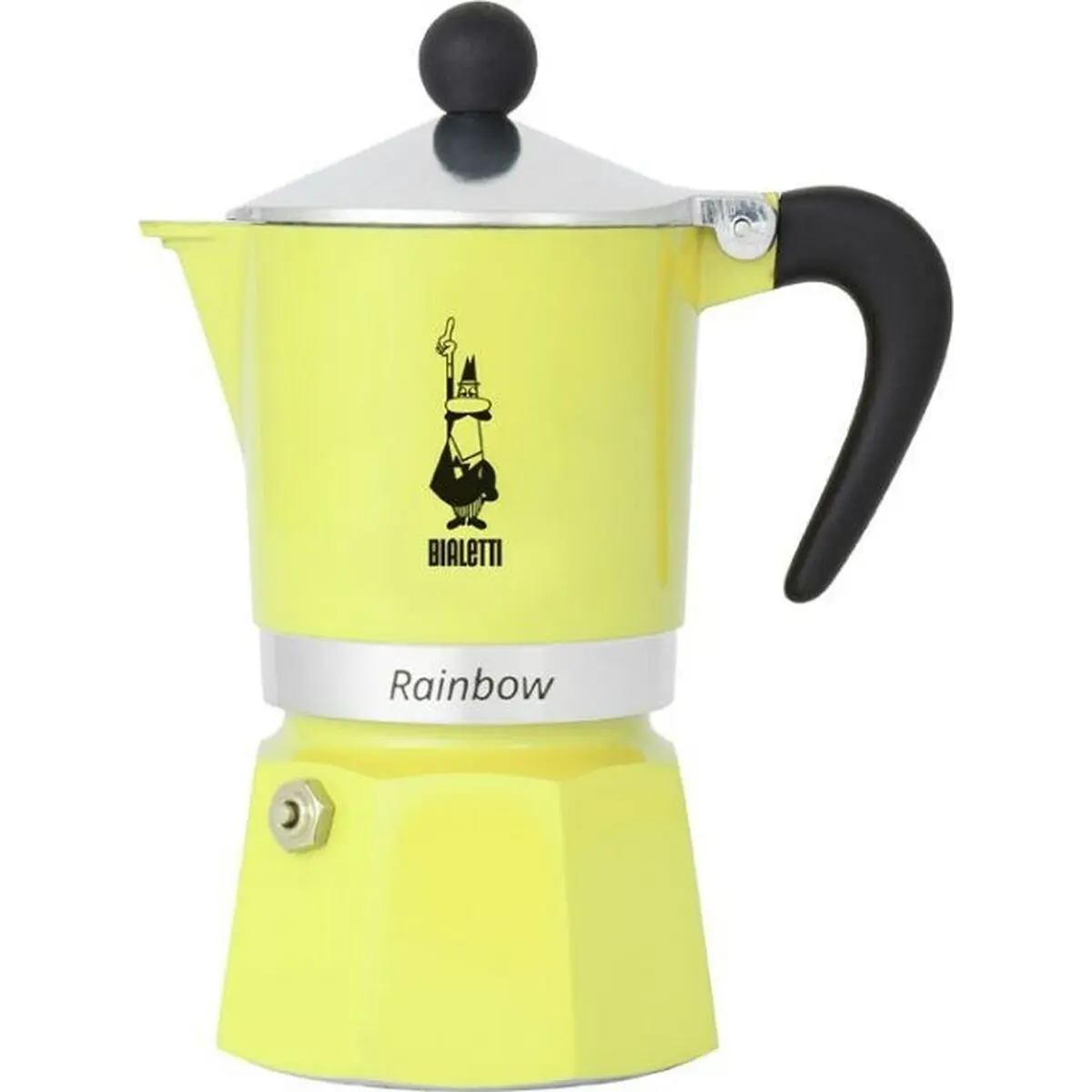 Caffettiera Italiana Bialetti Primavera Giallo Alluminio 270 ml 6 Tazze