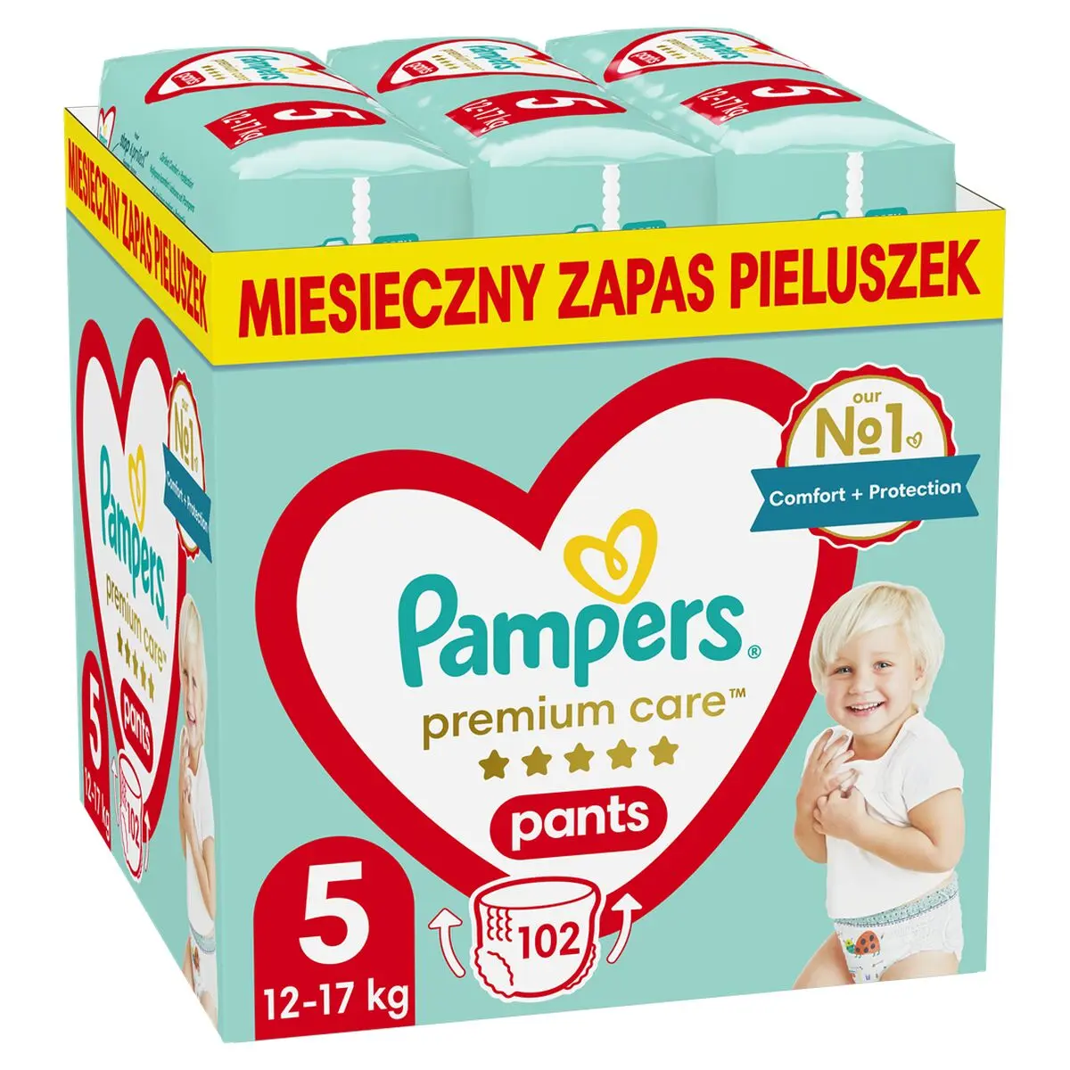 Pannolini usa e getta Pampers Premium 12-17 kg 5 (102 Unità)