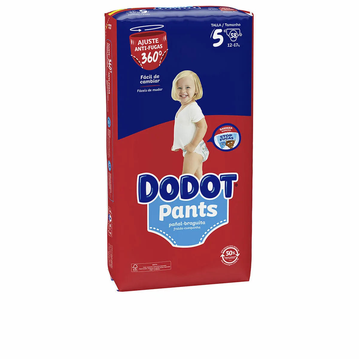 Pannolini Dodot Pants Mutandina Taglia 5 (58 Unità)