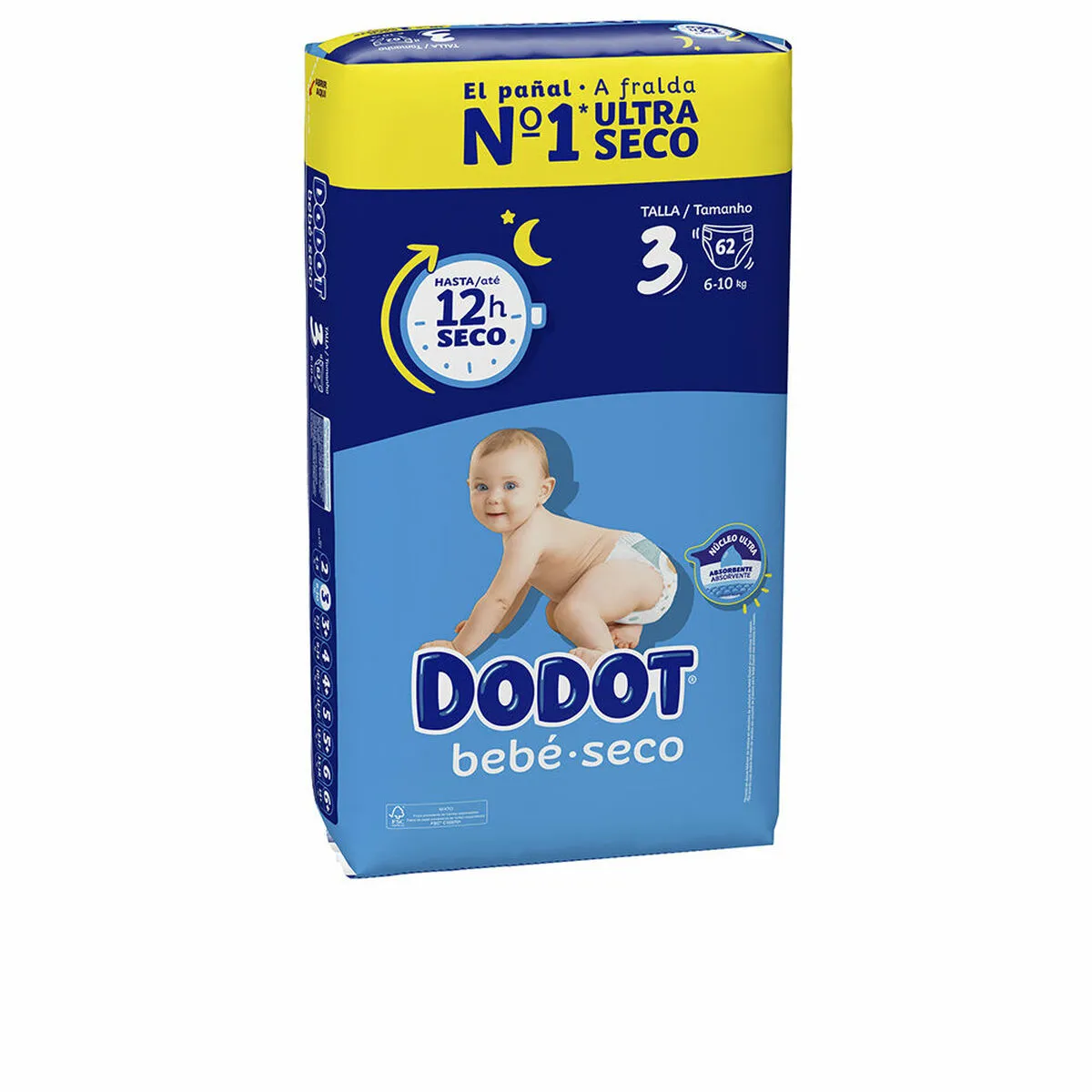 Pannolini Dodot 6-10 kg (62 Unità)