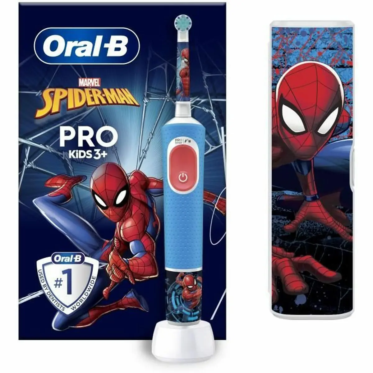 Spazzolino da Denti Elettrico Oral-B D100 KIDS Azzurro Multicolore