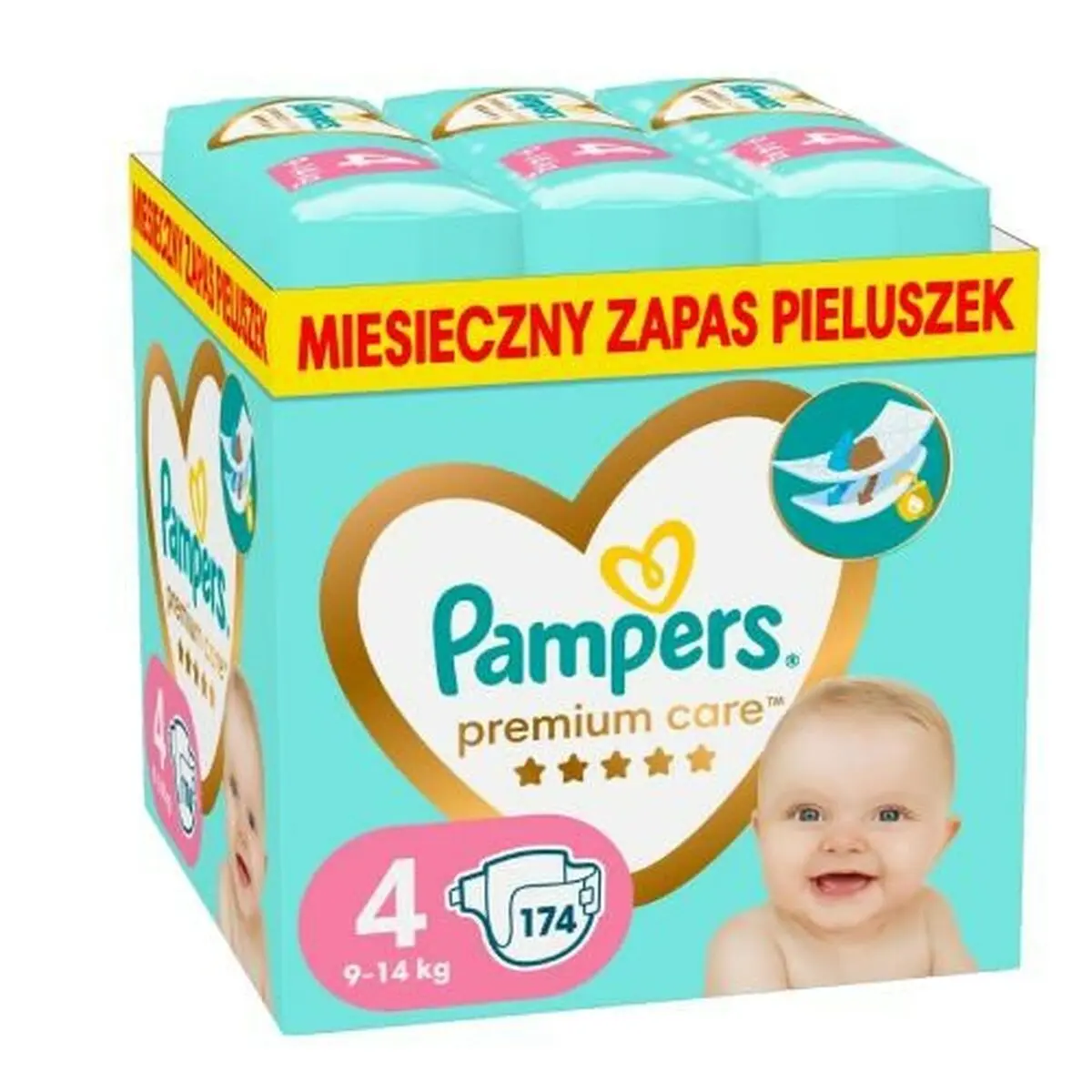 Pannolini usa e getta Pampers 4-5 (174 Unità)