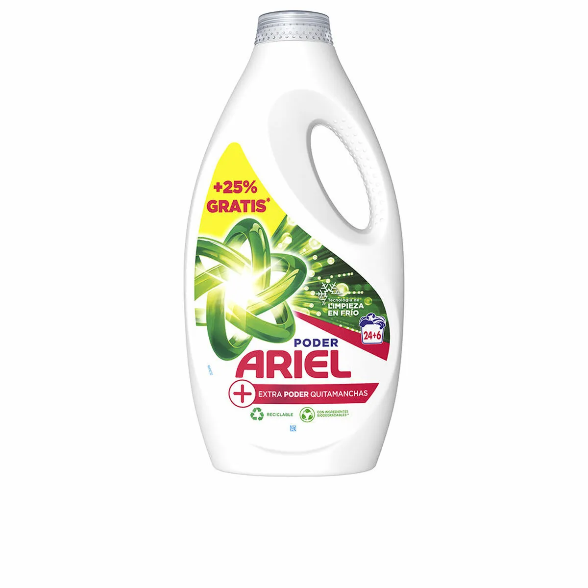 Detersivo liquido Ariel Poder Original Elimina macchie 30 lavaggi