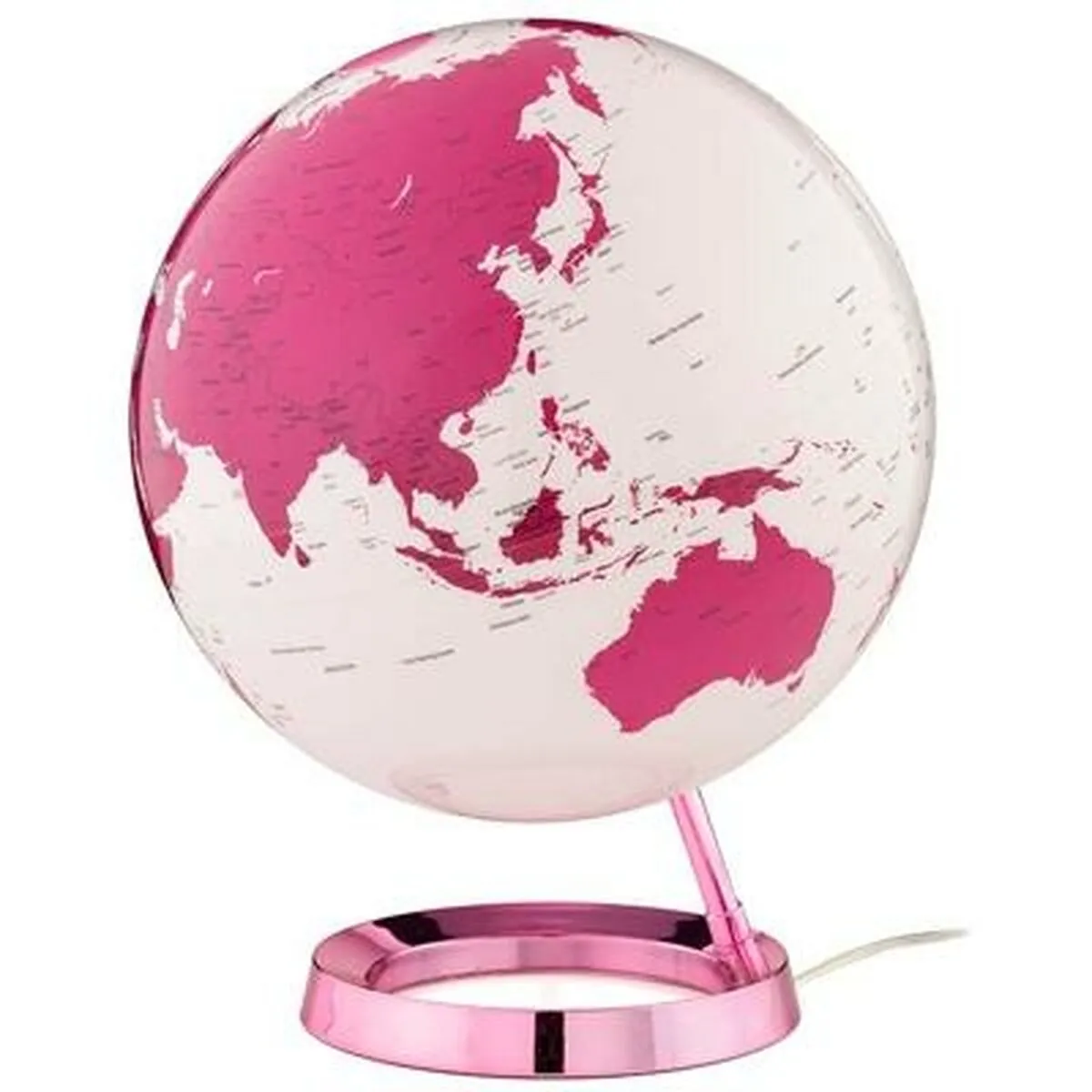 Mappamondo con Luci Atmosphere Ø 30 cm Rosa Plastica