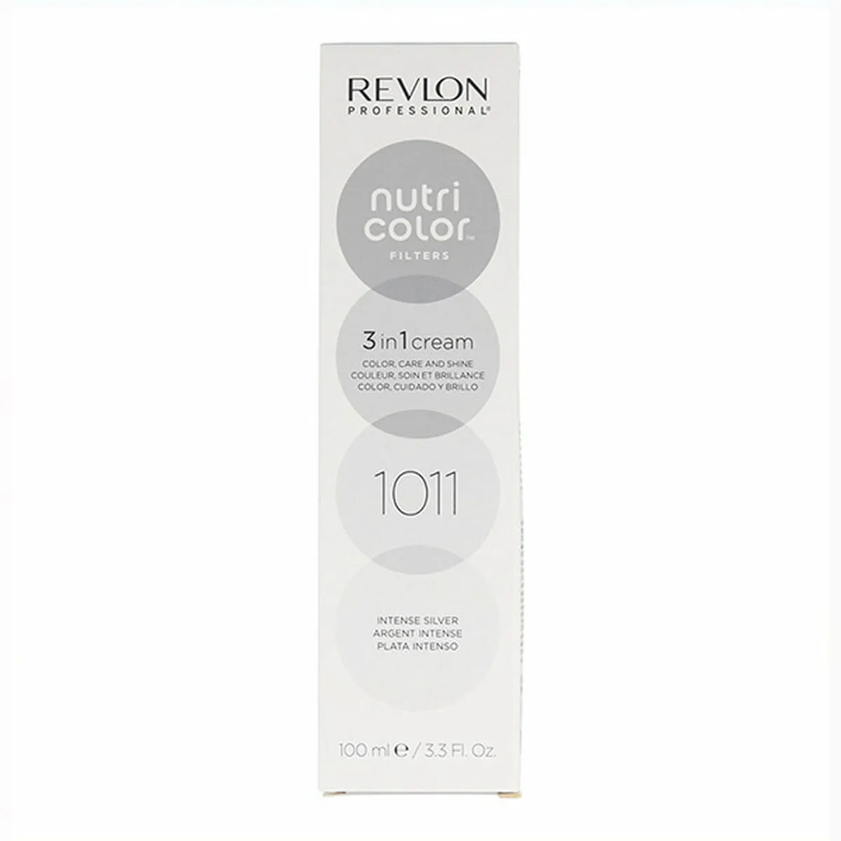 Tintura Permanente in Crema Revlon Nutri Color 3 in 1 1011 - Intense Silver Nº 1011 Intense Silver 100 ml