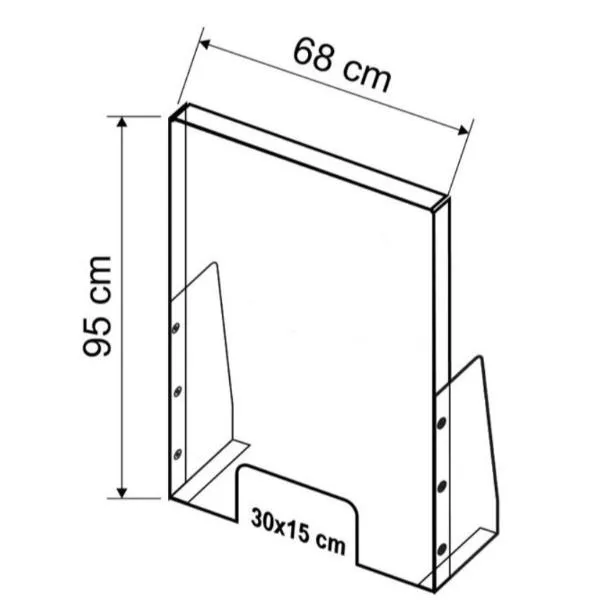 SCHERMO PROTEZIONE 69X95CM PET1 5MM