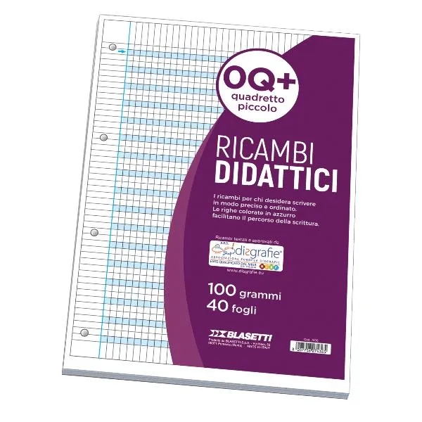 RICAMBI DIDATTICI A4 0Q+ 40FF 100GR