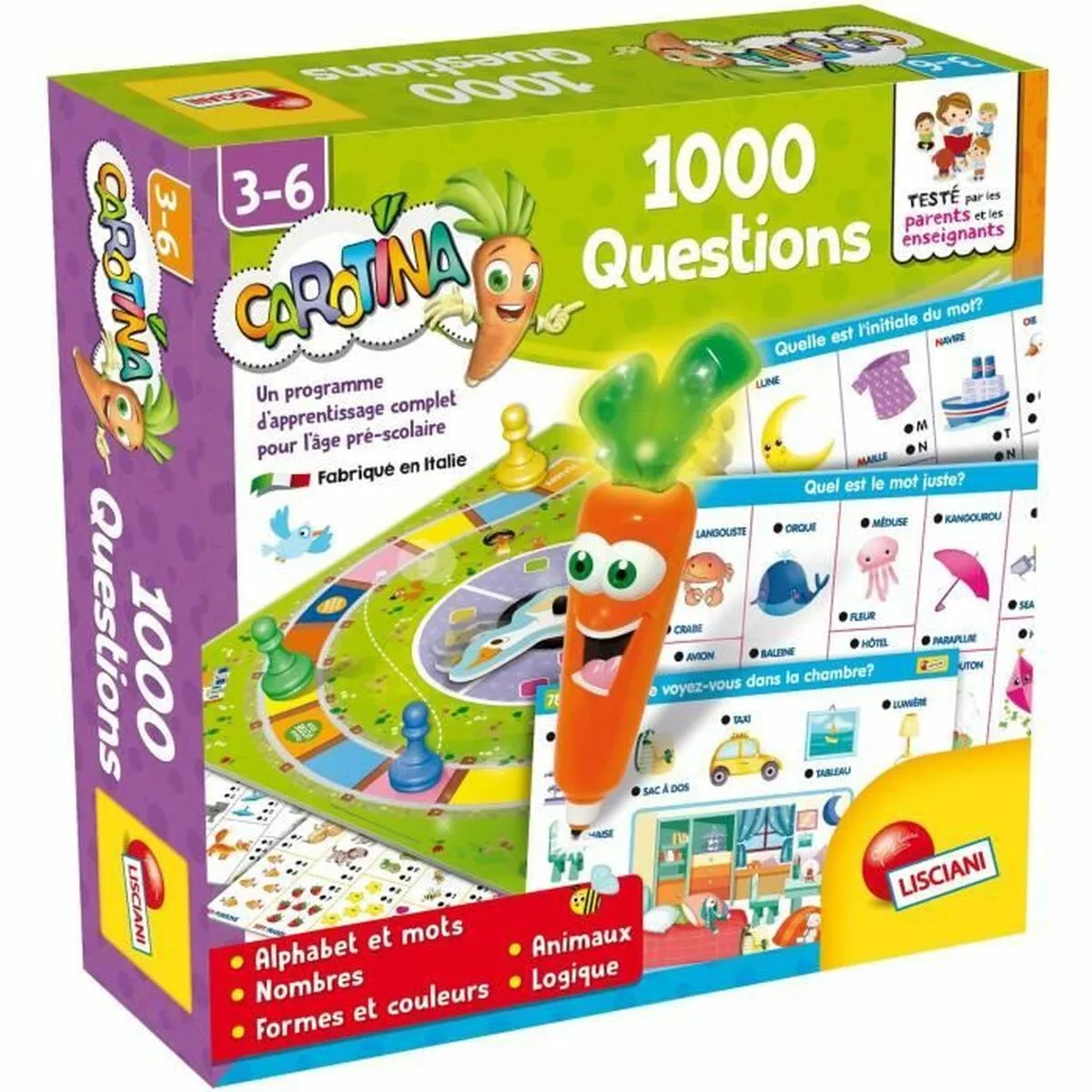 Gioco Educativo Prima Infanzia Lisciani Giochi Carotina 1000 Questions