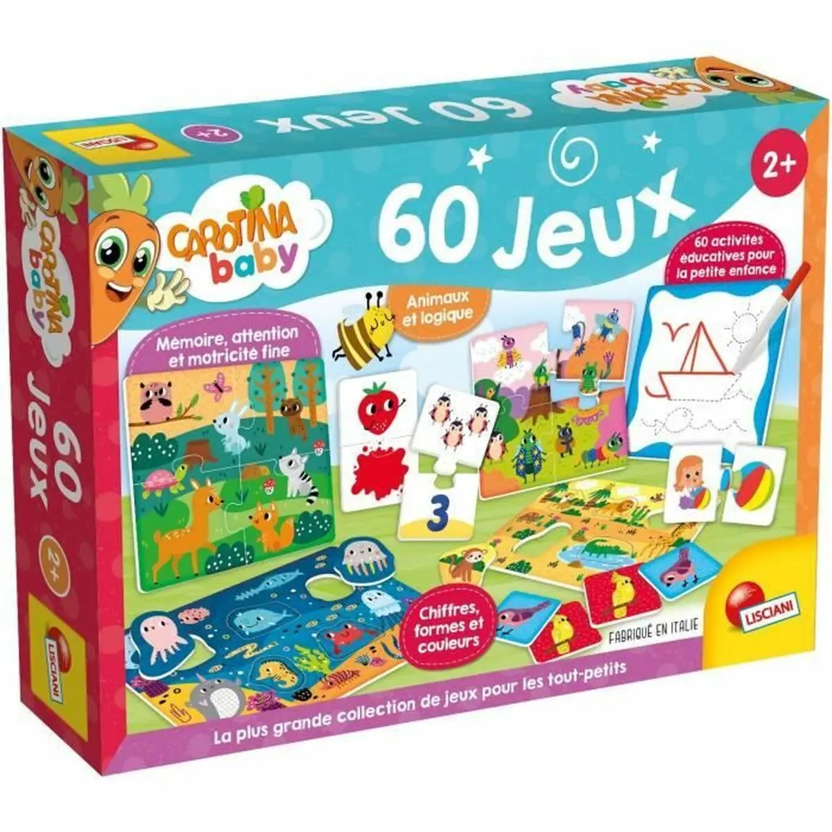 Gioco Educativo Lisciani Giochi Carotina Baby 60 Jeux (FR)