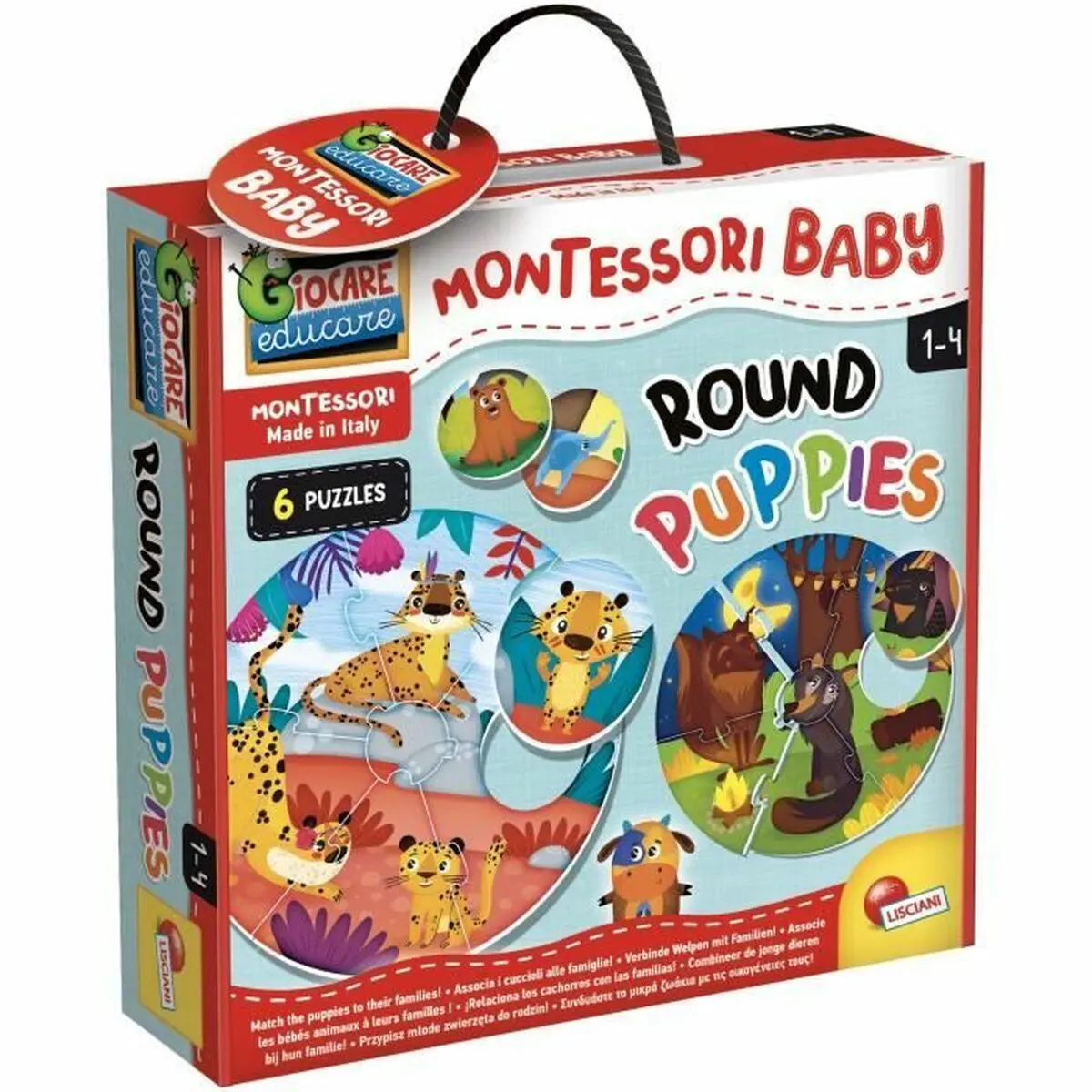 Gioco Educativo Lisciani Giochi Montessori Baby Round Puppies (FR)