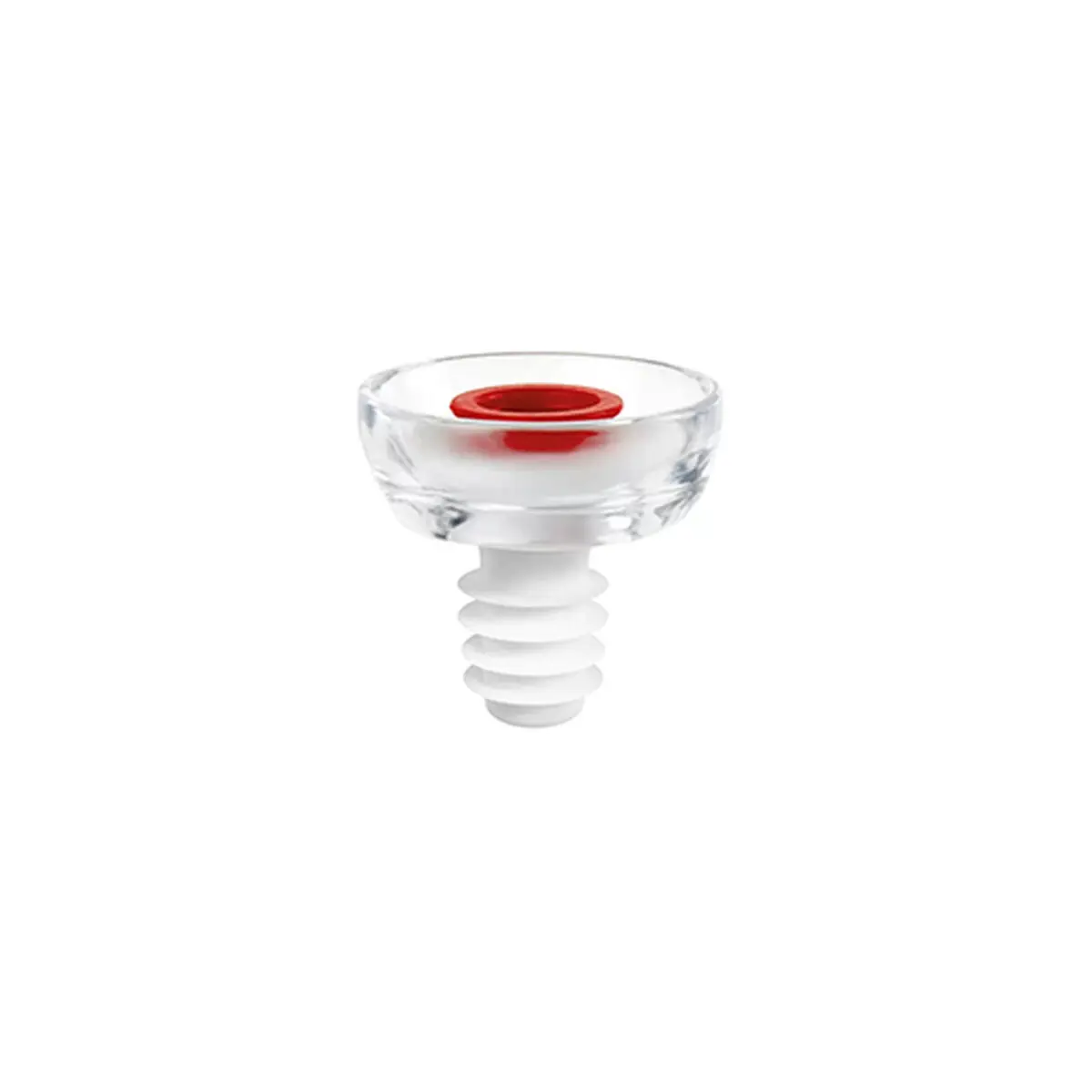 Tappo Sottovuoto per Vino Guzzini Save it Rosso Trasparente Plastica