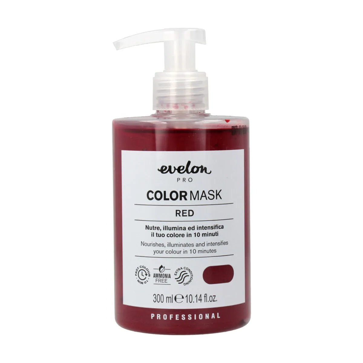 Maschera per Capelli Evelon Pro Pro Color Rosso Senza ammoniaca (300 ml)