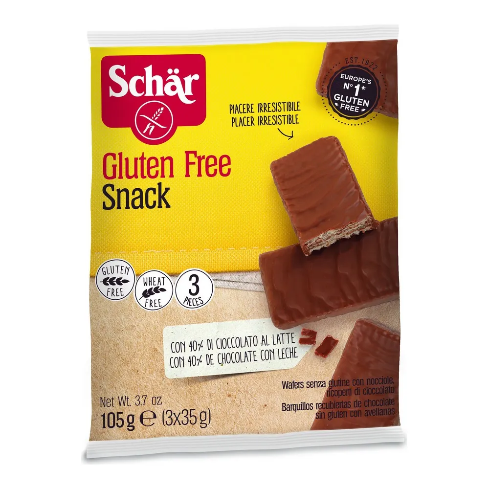 Snacks Schar Snack Cioccolato al latte (3 x 35 g)