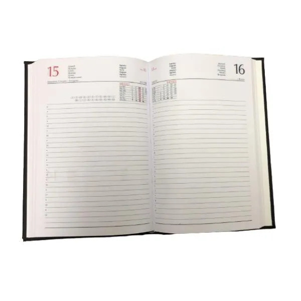 AGENDA NERA GIORN 11X16 5