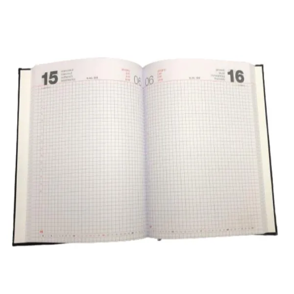 AGENDA NERA GIORN QUAD 14 5X20 5