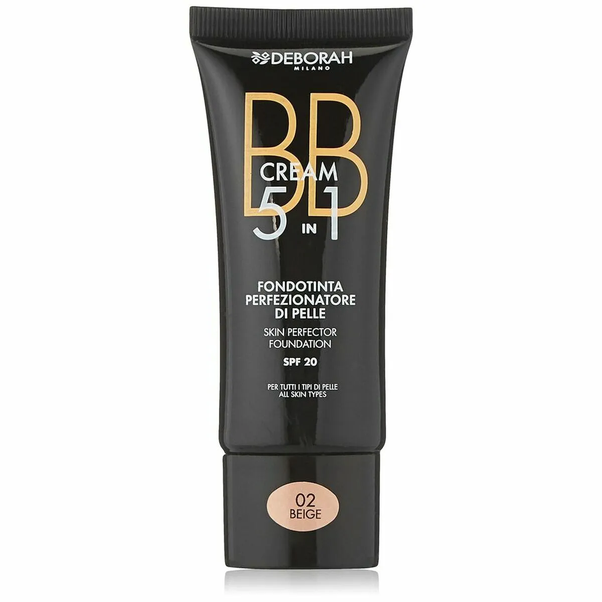 Base Cremosa per il Trucco BB Cream Deborah 5 in 1 02-beige