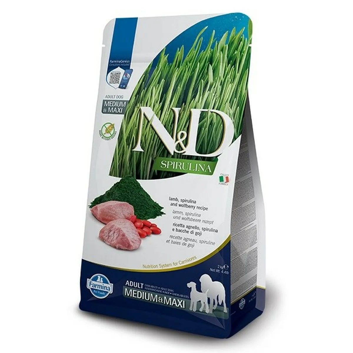 Io penso Farmina N&D Spirulina Adulto Agnello 2 Kg