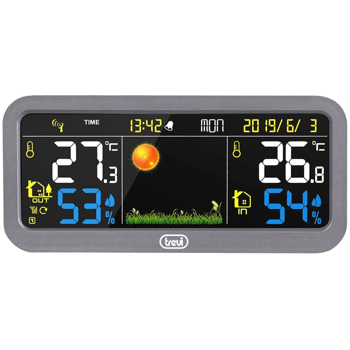 Stazione Meteorologica Multifunzione Trevi 3P20 RC Grigio 6,3"