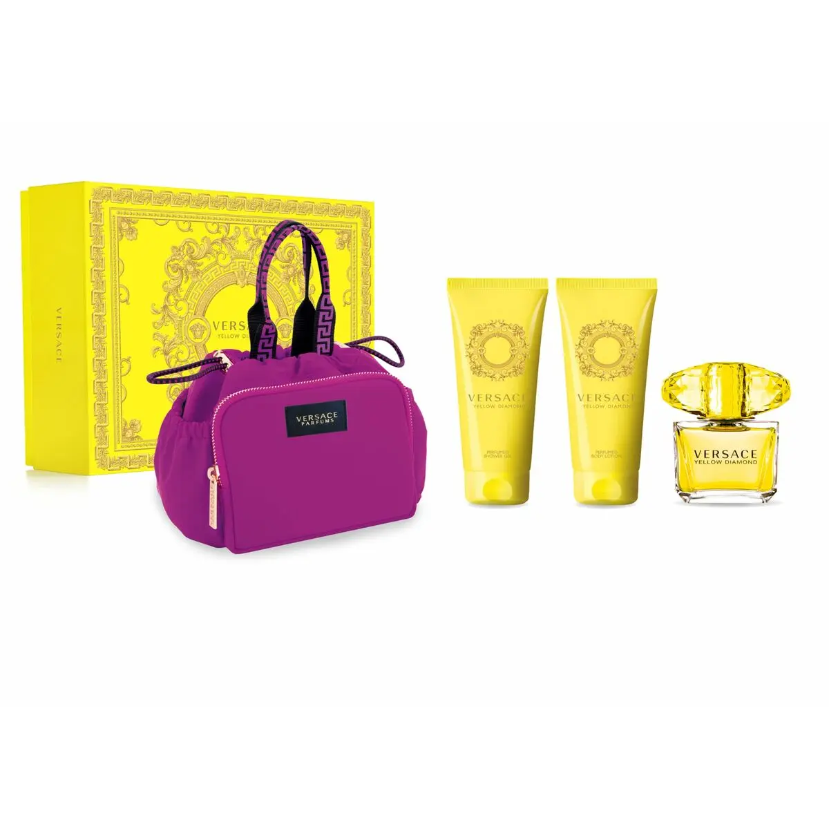 Cofanetto Profumo Donna Versace Yellow Diamond EDT 4 Pezzi