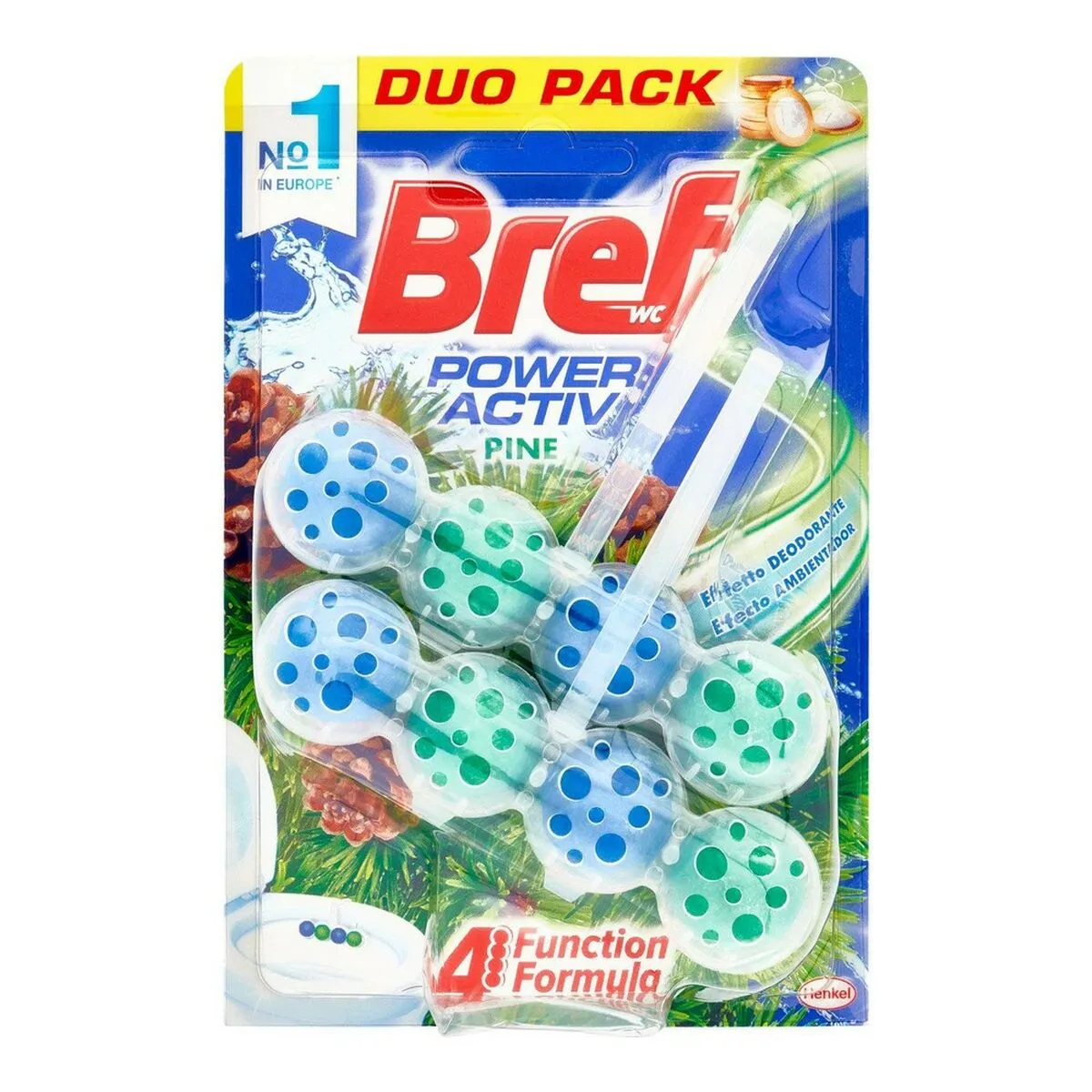 Detergente WC Bref 1987046 Pino (2 uds)