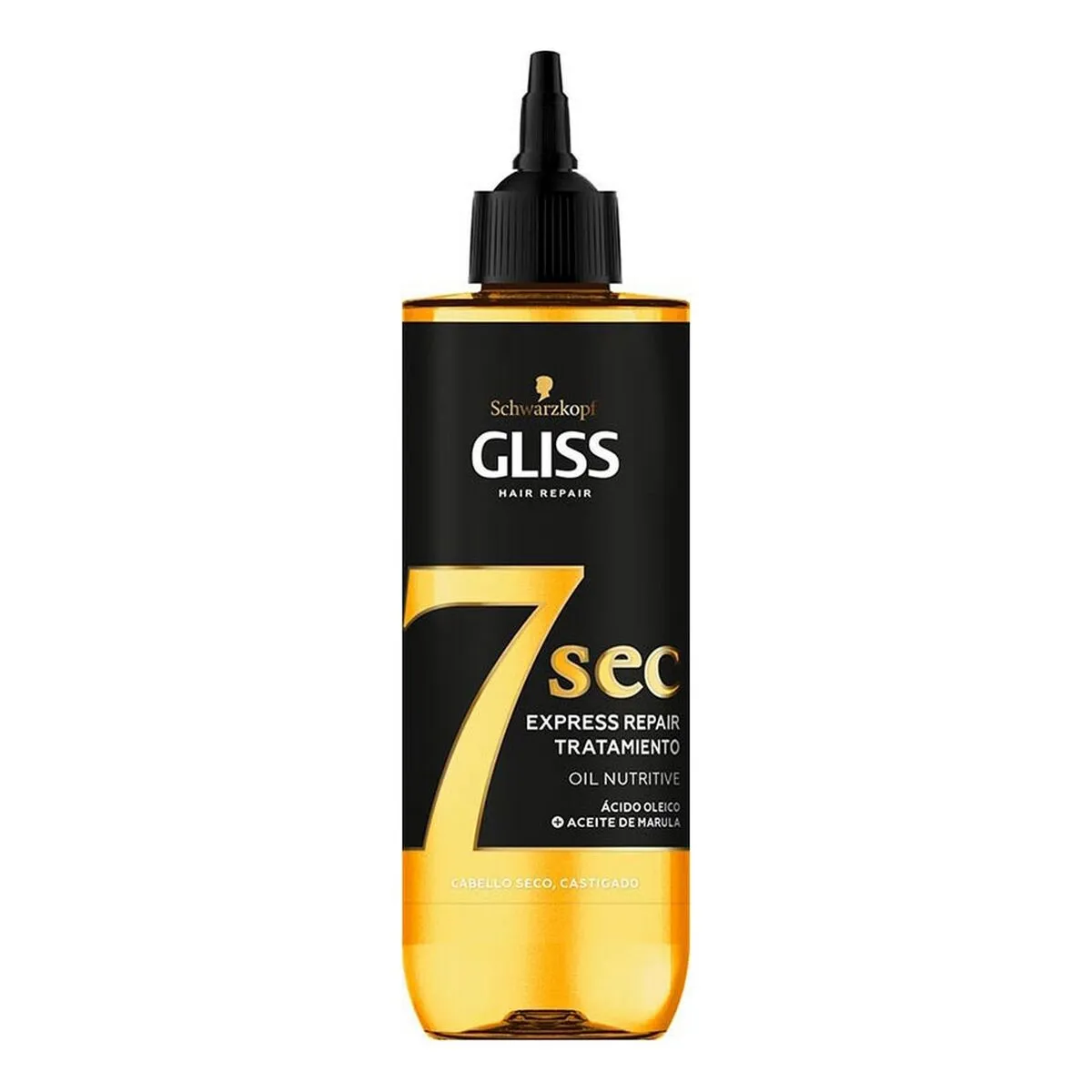 Maschera Riparatrice per Capelli Schwarzkopf Gliss 7 Sec Oil Nutritive Acido oleico (200 ml)