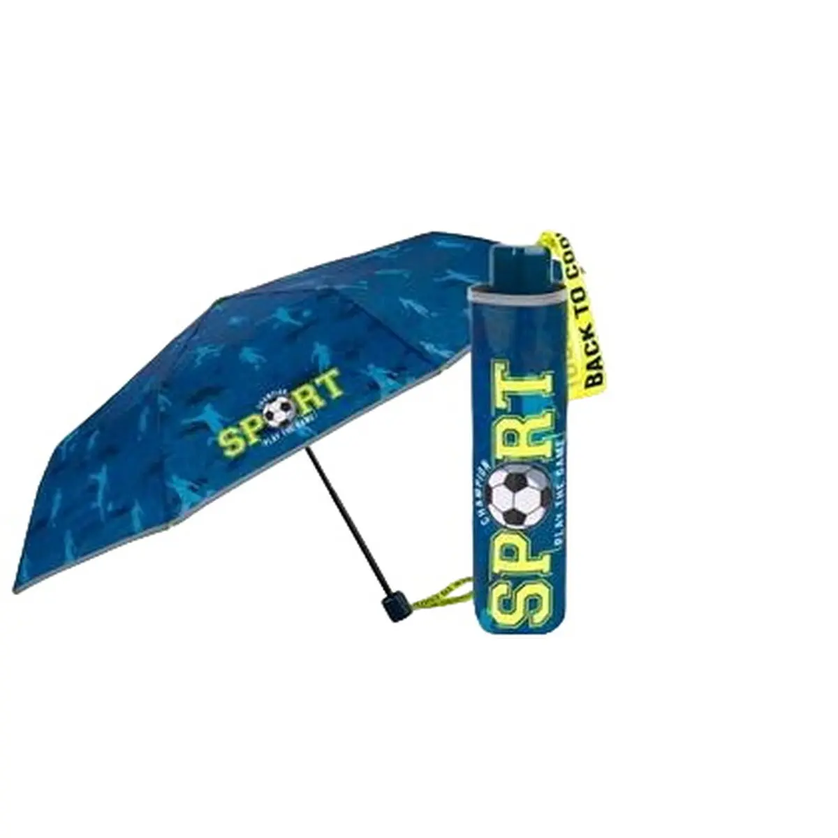 Ombrello Pieghevole Perletti Sport Azzurro Ø 91 cm Per bambini