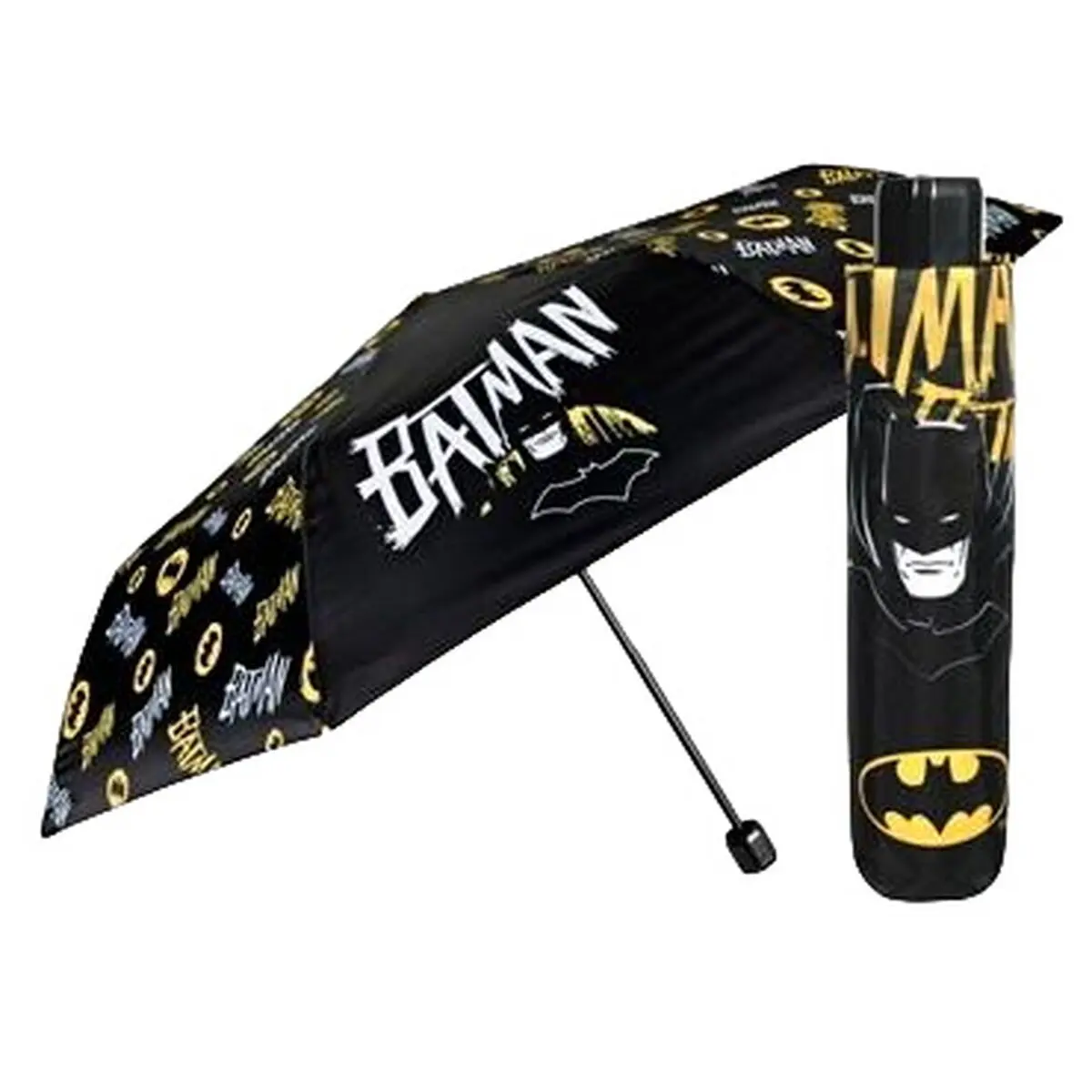 Ombrello Pieghevole Batman Perletti Nero Ø 91 cm Per bambini