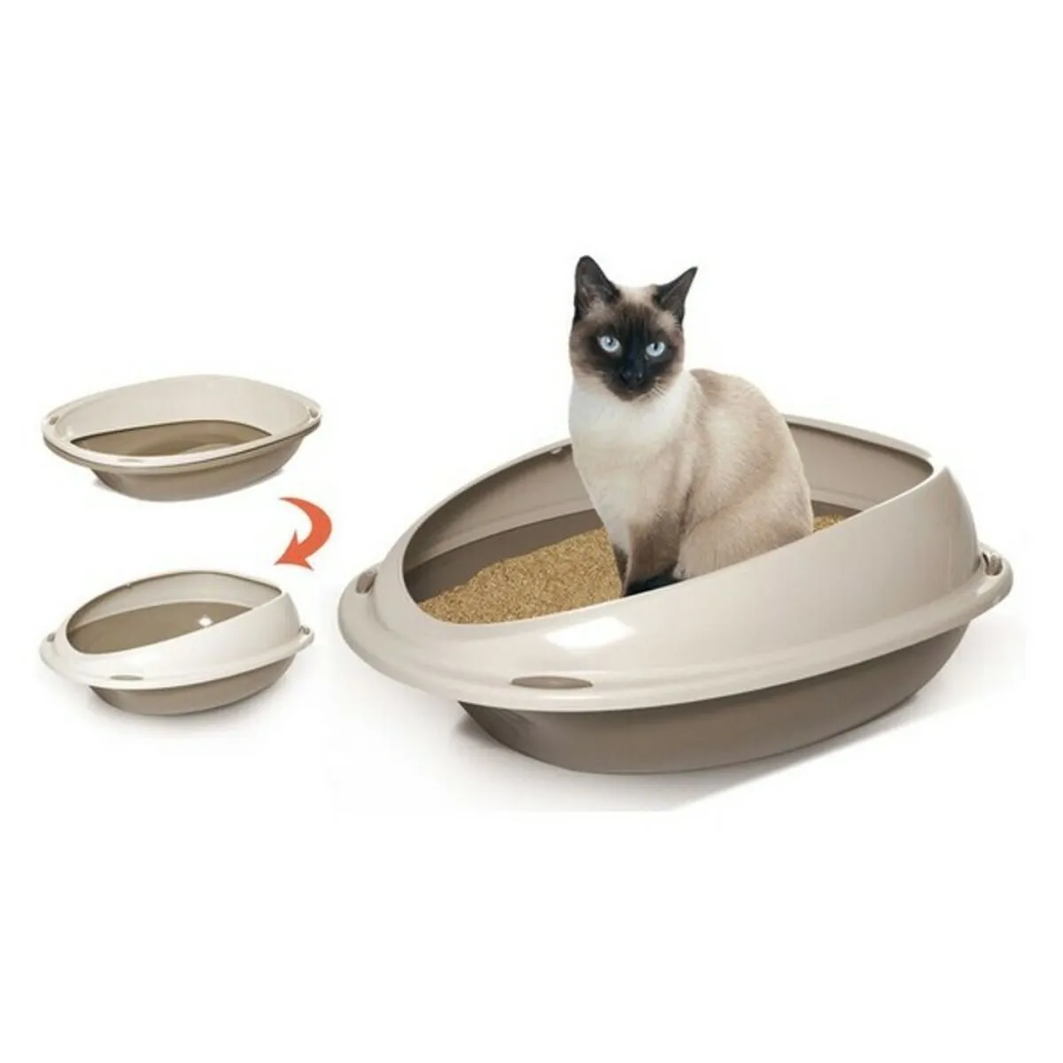 Lettiera per Gatti Shuttle Plastica 45 x 36 x 15 cm