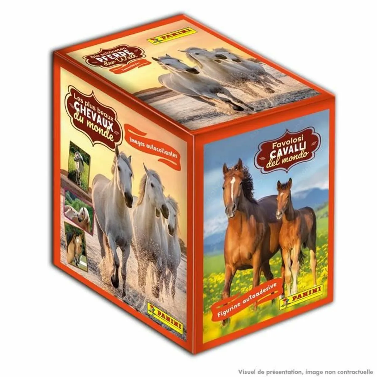 Pacchetto Chrome Panini Le plus beaux Chevaux du monde 36 Buste