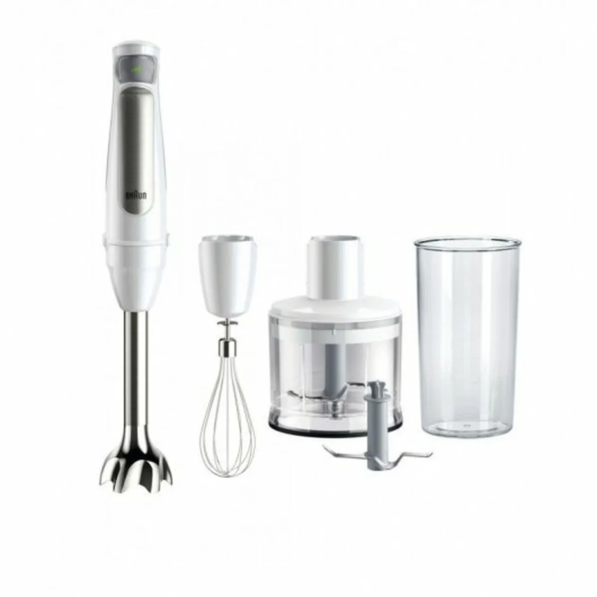 Frullatore a Immersione Multifunzione con Accessori Braun MQ7035IWH Bianco 1000 W