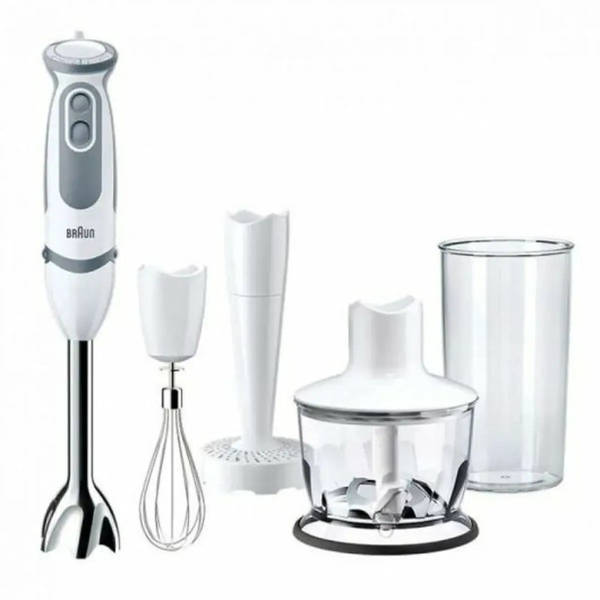 Frullatore a Immersione Multifunzione con Accessori Braun MQ5237WH Bianco 1000 W