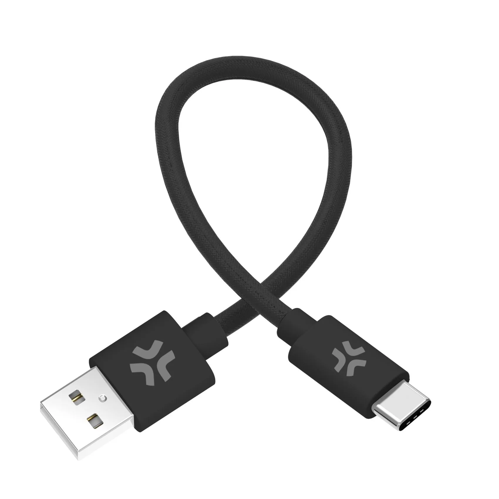 USB-A TO USB-C 30CM BK COTTON