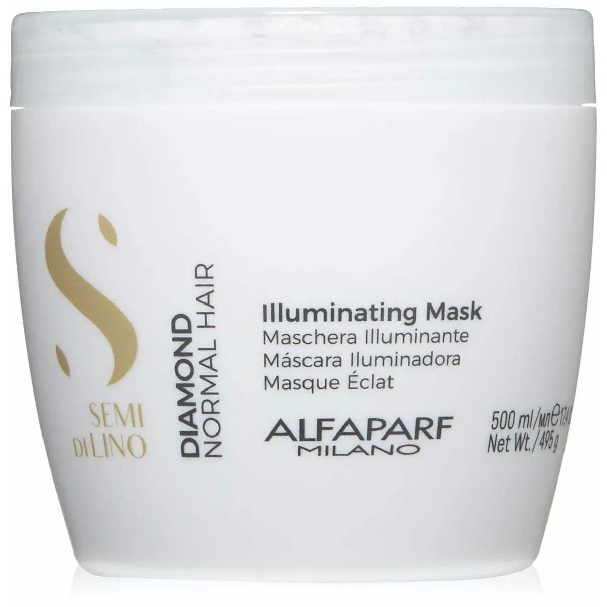 Maschera Illuminante Alfaparf Milano Semi Di Lino 500 ml