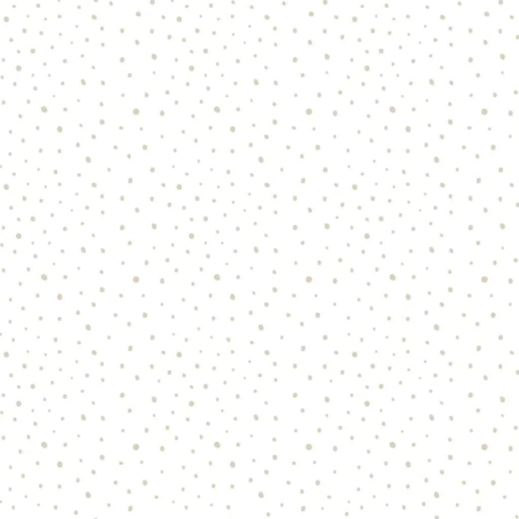 Noordwand Carta Parati Mondo baby Confetti Dots Bianco, Grigio e Beige