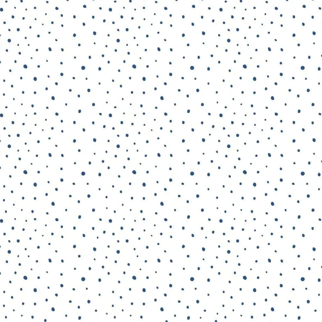 Noordwand Carta da Parati Mondo baby Confetti Dots Bianco, Blu e Beige