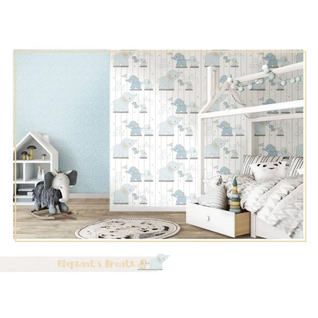 Noordwand Carta da Parati Mondo baby Little Dots Blu e Bianco