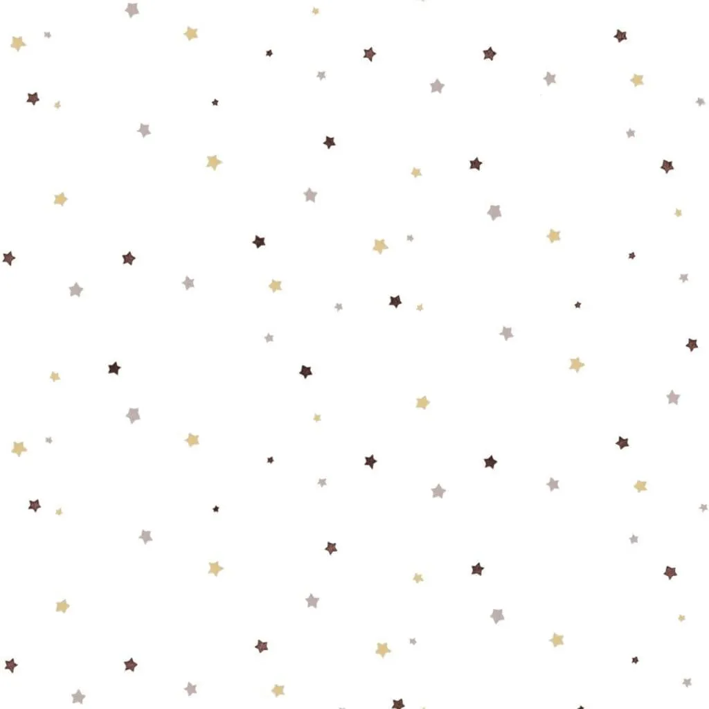 Noordwand Carta da Parati Mondo baby Little Stars Beige e Bianco