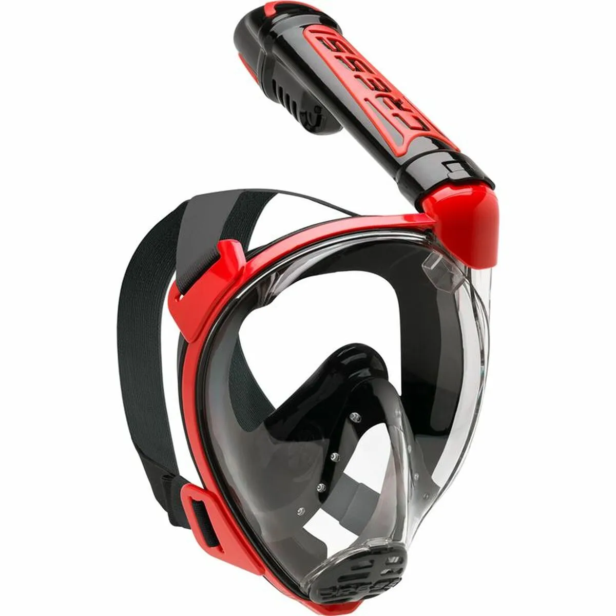 Maschera da immersione Cressi-Sub Duke Dark S/M Rosso