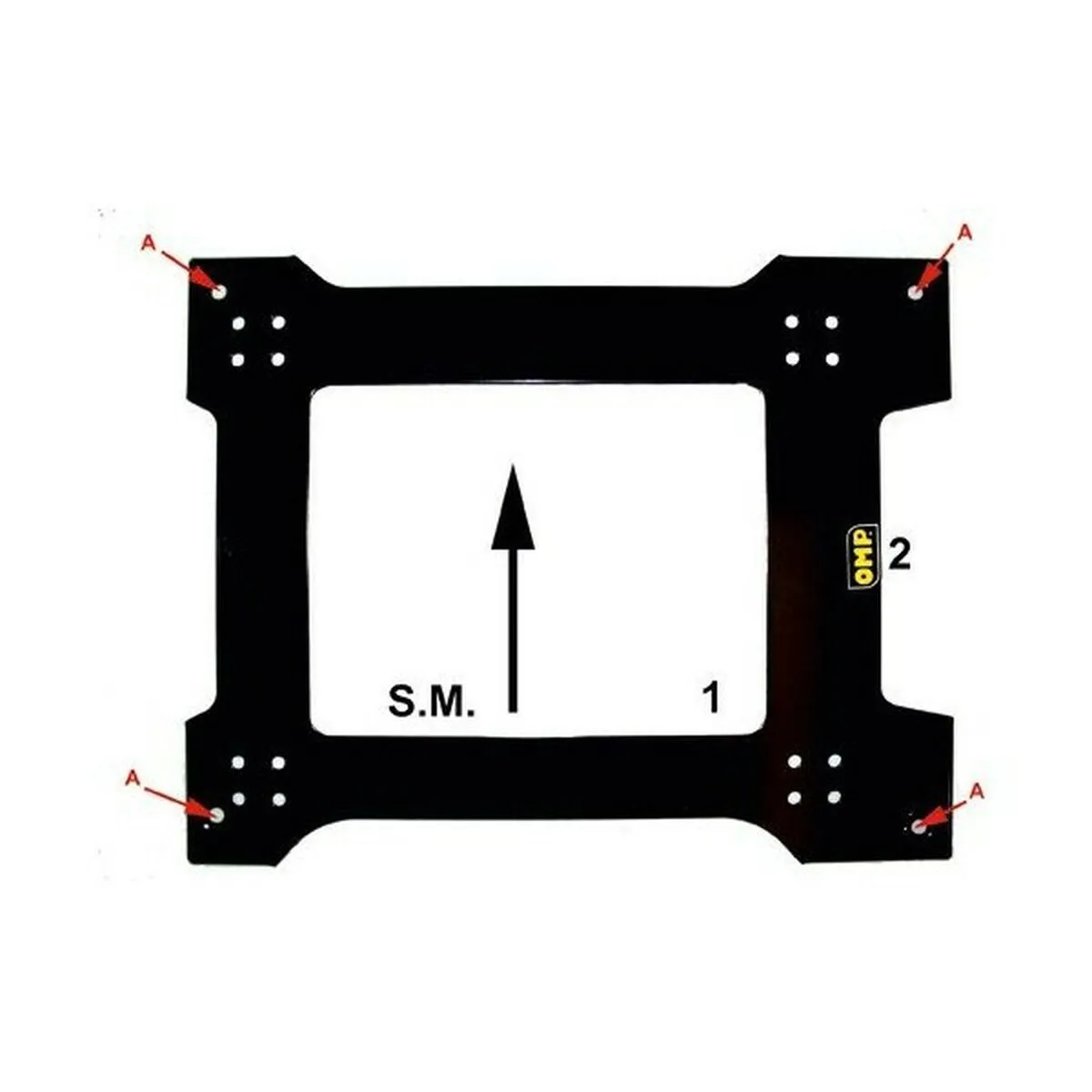 Base del Sedile OMP OMPHD0-0838-R Acciaio