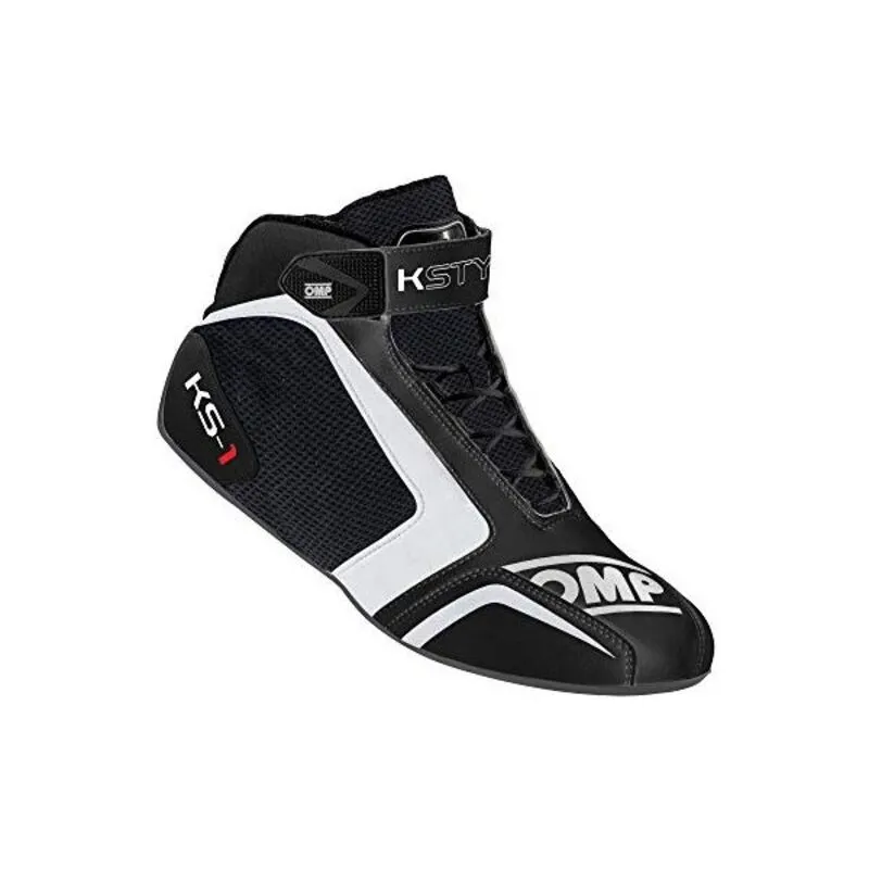 Stivali Racing OMP Shoes Nero Bianco