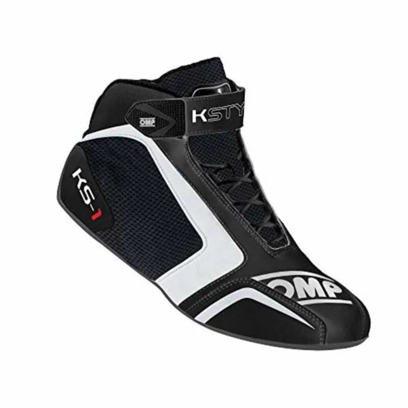 Stivali Racing OMP KS-1 Bianco/Nero Taglia 45