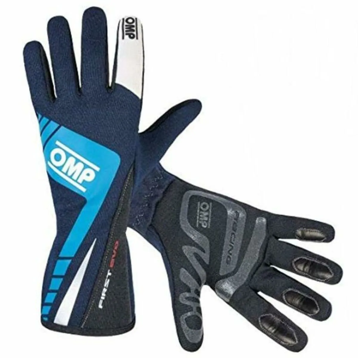 Guanti OMP FIRST EVO Azzurro Nero XL