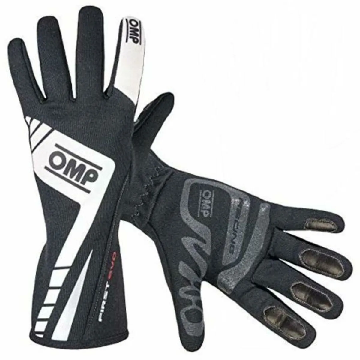 Guanti OMP FIRST EVO Nero/Bianco S Nero