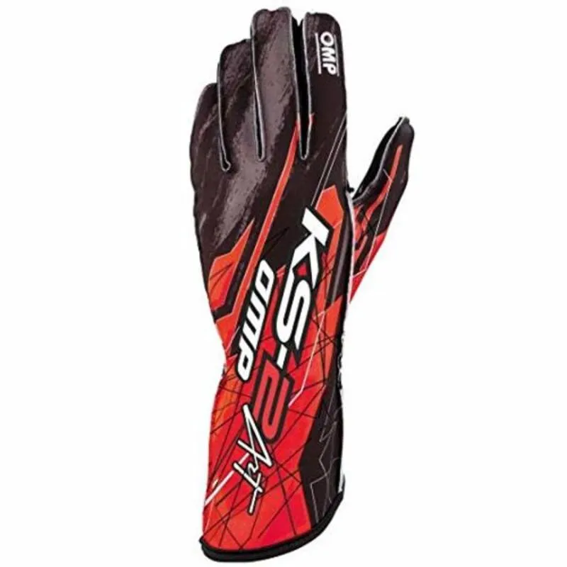 Guanti OMP KS-2 ART L Rosso/Nero