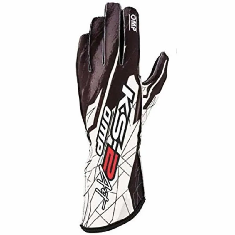 Guanti Karting OMP Bianco Nero/Bianco M