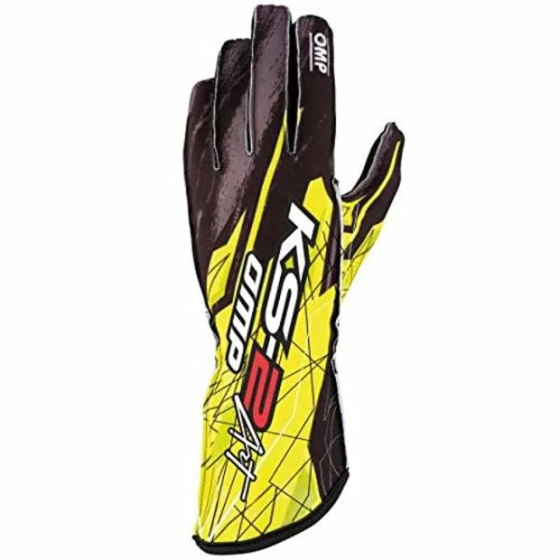 Guanti OMP KS-2 ART XXS Nero/Giallo