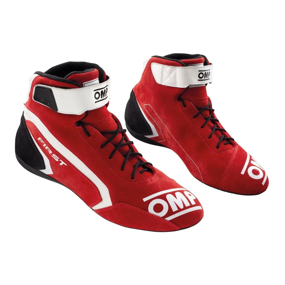 Stivali Racing OMP IC/82406145 Taglia 45 Rojo/Blanco