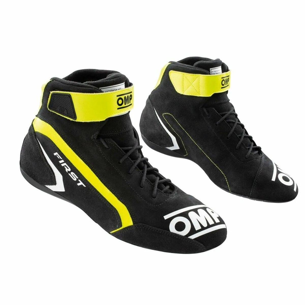 Stivali Racing OMP IC/82418242 Giallo/Nero