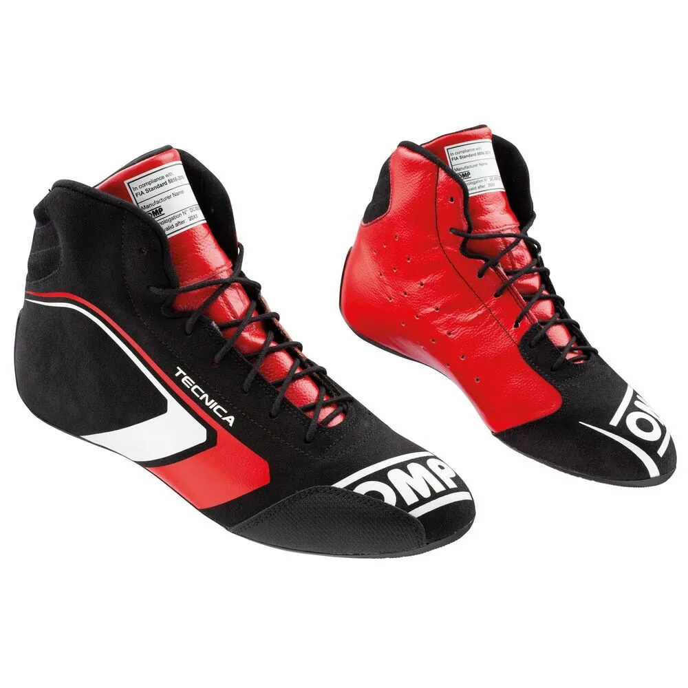 Stivali Racing OMP ONE EVO TECNICA Nero/Rosso 44