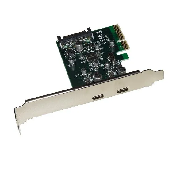 PCI EXPRESS 2USB-TYPE C STAFFA LOW